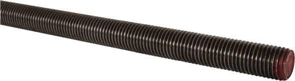Value Collection - 1-1/8-7 UNC (Coarse), 6' Long, Alloy Steel Threaded Rod - Right Hand Thread - Exact Industrial Supply