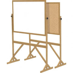 Ghent - Whiteboards & Magnetic Dry Erase Boards Type: Reversible Dry Erase/Corkboard Height (Inch): 71-3/4 - Exact Industrial Supply