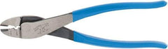 Channellock - 9-3/4" OAL Crimping Pliers - Plastic Dipped Handle - Exact Industrial Supply