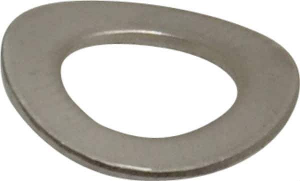 Value Collection - M8 Screw, 8.4mm ID x 15mm OD, Grade 18-8 Stainless Steel Wave Disc Spring - 0.8mm Thick, 3mm Overall Height - Exact Industrial Supply