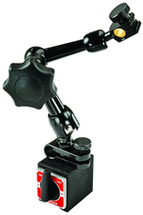 #660 - 1-3/16 x 1-9/16 x 1-3/8" Base Size  - Power On/Off with Triple-Jointed Arm - Magnetic Base Indicator Holder - Exact Industrial Supply