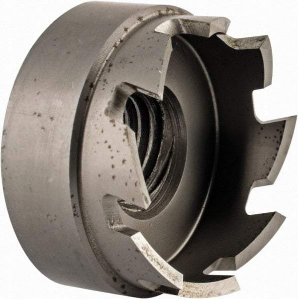 Hougen - 1-1/8" Diam, 1/8" Cutting Depth, Hole Saw - High Speed Steel Saw, Toothed Edge - Exact Industrial Supply