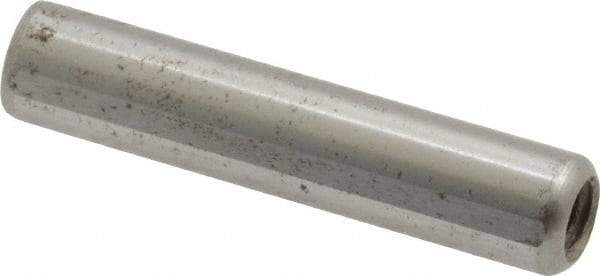 Gibraltar - 5/16" Diam x 1-1/2" Pin Length C-1215 Case Hardened Steel Pull Out Dowel Pin - 1 Beveled & 1 Threaded End - Exact Industrial Supply