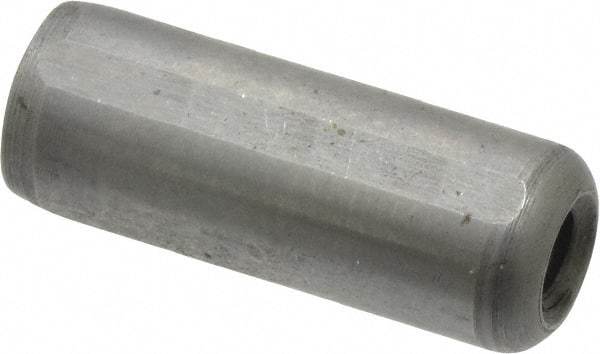 Gibraltar - 3/8" Diam x 1" Pin Length C-1215 Case Hardened Steel Pull Out Dowel Pin - 1 Beveled & 1 Threaded End - Exact Industrial Supply