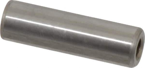 Gibraltar - 3/8" Diam x 1-1/4" Pin Length C-1215 Case Hardened Steel Pull Out Dowel Pin - 1 Beveled & 1 Threaded End - Exact Industrial Supply