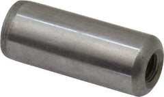 Gibraltar - 1/2" Diam x 1-1/4" Pin Length C-1215 Case Hardened Steel Pull Out Dowel Pin - 1 Beveled & 1 Threaded End - Exact Industrial Supply