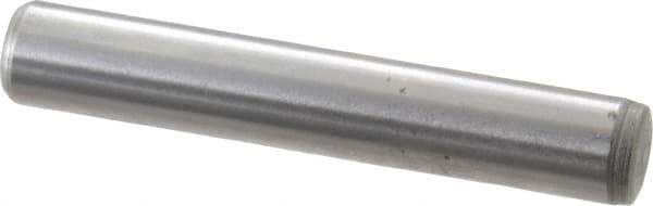 Gibraltar - 1/4" Diam x 1-1/2" Pin Length C-1215 Case Hardened Steel Pull Out Dowel Pin - 1 Beveled & 1 Threaded End - Exact Industrial Supply