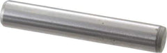 Gibraltar - 1/4" Diam x 1-1/2" Pin Length C-1215 Case Hardened Steel Pull Out Dowel Pin - 1 Beveled & 1 Threaded End - Exact Industrial Supply
