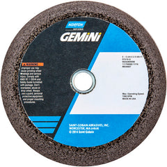 ‎5″ / 3-3/4″ × 2″ × 5/8″-11-Gemini Snagging Wheel Type 11-Flaring Cup 16 Grit Aluminum Oxide - Exact Industrial Supply