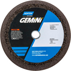 ‎6″ / 4-3/4″ × 2″ × 5/8″-11-Gemini Snagging Wheel Type 11-Flaring Cup 16 Grit Aluminum Oxide - Exact Industrial Supply