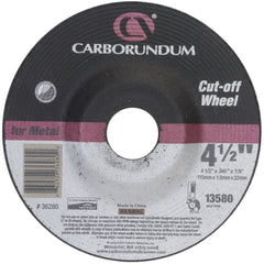 ‎9″ × 1/4″ × 5/8″-11 T270 Carbo White A24 Grit Depressed Center Wheel - Exact Industrial Supply