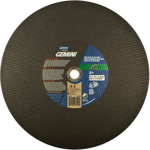 14″ × 1/8″ × 1″ Concrete High Speed Cut-Off Wheel Type 01 Straight Silicon Carbide - Exact Industrial Supply