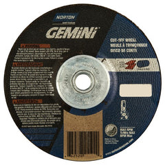 6″ × 1/8″ × 5/8″ Gemini Non-Woven Depressed Center Wheel Type 27 - Exact Industrial Supply