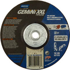 6″ × 5/32″ × 5/8″ Gemini Non-Woven Depressed Center Wheel Type 27 - Exact Industrial Supply