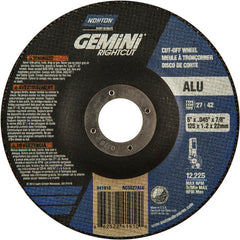 5″ × 0.045″ × 7/8″ Gemini Non-Woven Depressed Center Wheel Type 27 24 Grit - Exact Industrial Supply