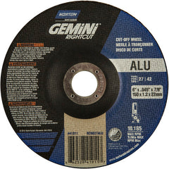 6″ × 0.045″ × 7/8″ Gemini Non-Woven Depressed Center Wheel Type 27 24 Grit - Exact Industrial Supply