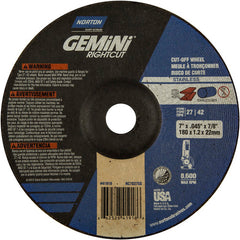 7″ × 0.045″ × 7/8″ Gemini Non-Woven Depressed Center Wheel Type 27 24 Grit - Exact Industrial Supply