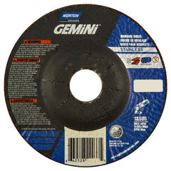 ‎4-1/2″ × 1/4″ × 7/8″ Gemini Non-Woven Depressed Center Wheel Type 27 30 Grit - Exact Industrial Supply