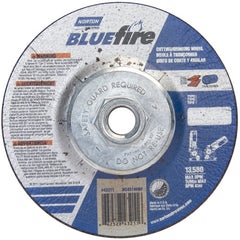 ‎4-1/2 × 1/8 × 5/8 - 11″ BlueFire Grinding Wheel ZA 30 U Type 27 - Exact Industrial Supply