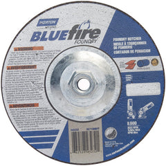 7″ × 1/8″ × 5/8″ BlueFire Non-Woven Depressed Center Wheel Type 27 Zirconia Alumina / Aluminum Oxide - Exact Industrial Supply