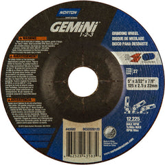 5″ × 20.0″ × 22.23 ″ Gemini Non-Woven Depressed Center Wheel Type 27 46 Grit - Exact Industrial Supply