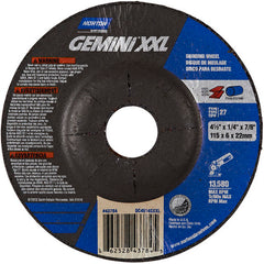 ‎4-1/2″ × 1/4″ × 7/8″ Gemini Depressed Center Wheel Type 27 Aluminum Oxide - Exact Industrial Supply