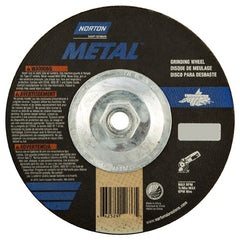 7″ × 1/4″ × 5/8″ Norton Metal Non-Woven Depressed Center Wheel Type 27 - Exact Industrial Supply