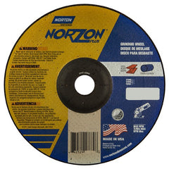 7″ × 1/4″ × 7/8″ NorZon Plus Non-Woven Depressed Center Wheel Type 27 - Exact Industrial Supply