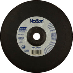 9″ × 1/4″ × 7/8″ NorZon III Non-Woven Depressed Center Wheel Type 27 - Exact Industrial Supply