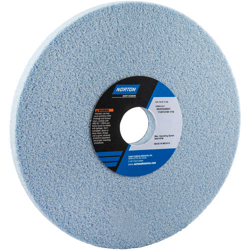 ‎8″ × 1/2″ × 1-1/4″ Gemini Toolroom Wheel Type 01 Straight 46 Grit Aluminum Oxide - Exact Industrial Supply