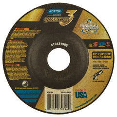 ‎4-1/2″ × 1/4″ × 7/8″ - T27 - Quantum 3 Depressed Center Wheel - Exact Industrial Supply