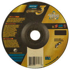 6″ × 1/4″ × 7/8″ - T27 - Quantum 3 Depressed Center Wheel - Exact Industrial Supply