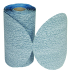 5" - 180 Grit - Silicon Carbide - PSA Disc Roll - Paper Disc - Exact Industrial Supply