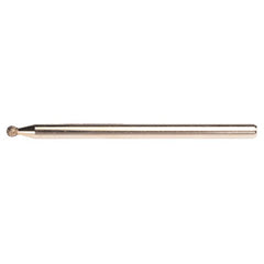 3/32″ - Electroplated CBN Mandrel-100 Grit - Spherical Ball end - Exact Industrial Supply