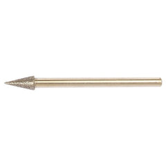 13/32″ 3/16″ - Electroplated CBN Mandrel-100 Grit-26 Included Angle - Exact Industrial Supply