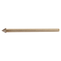 5/32″ 11/64″ - Electroplated CBN Mandrel-100 Grit-60 Included Angle - Exact Industrial Supply