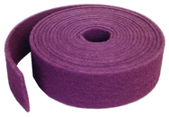 4'' x 30 ft. - Maroon - Aluminum Oxide Very Fine Grit - Bear-Tex Clean & Blend Roll - Exact Industrial Supply