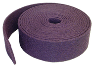 4'' x 30 ft. - Maroon - Aluminum Oxide Very Fine Grit - Bear-Tex Clean & Blend Roll - Exact Industrial Supply