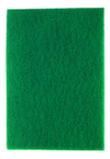 3-1/4 x 6-1/4 x 3/4" - Green/Yellow; Scour-N-Sponge Pad; Aluminum Oxide; Very Fine - Exact Industrial Supply