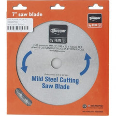 Fein - 7" Diam, 0.7874" Arbor Hole Diam, 36 Tooth Wet & Dry Cut Saw Blade - Carbide-Tipped, Standard Round Arbor - Exact Industrial Supply