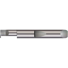 Micro 100 - Grooving Tools; Grooving Tool Type: Retaining Ring ; Material: Solid Carbide ; Shank Diameter (Decimal Inch): 0.5000 ; Shank Diameter (Inch): 1/2 ; Groove Width (Decimal Inch): 0.1870 ; Projection (Decimal Inch): 0.1500 - Exact Industrial Supply