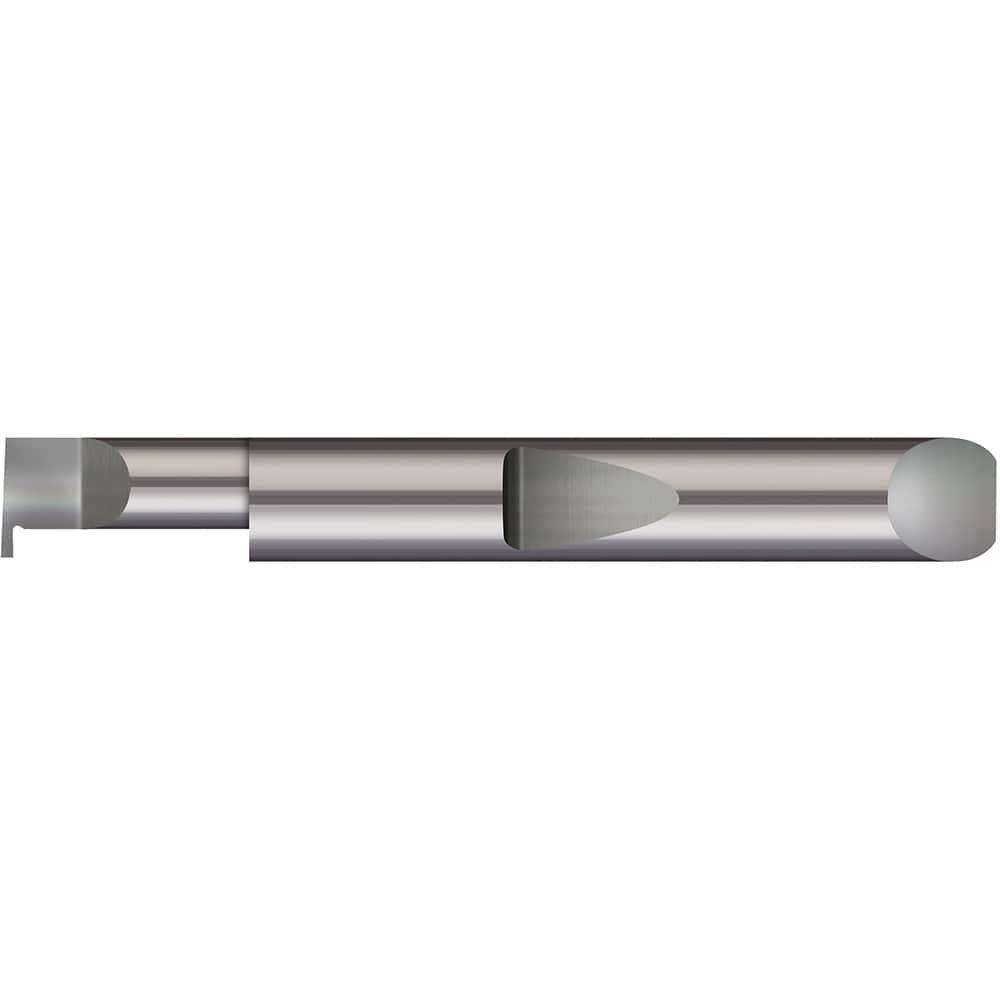Micro 100 - Grooving Tools; Grooving Tool Type: Retaining Ring ; Material: Solid Carbide ; Shank Diameter (Decimal Inch): 0.3750 ; Shank Diameter (Inch): 3/8 ; Groove Width (Decimal Inch): 0.0590 ; Projection (Decimal Inch): 0.1000 - Exact Industrial Supply