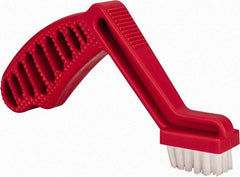 3M - 6 Rows x 4 Columns Parts Brush - 9" OAL, 5/8" Trim Length, Plastic Pistol Handle - Exact Industrial Supply