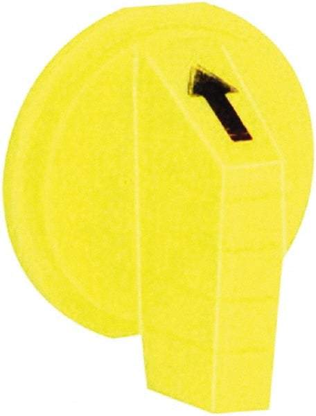 Schneider Electric - 30mm, Yellow, Selector Switch Operating Knob - For Use with Selector Switch - Exact Industrial Supply