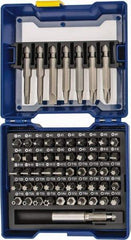 Irwin - 58 Piece, 1/4" Drive Screwdriver Insert Bit Set - #1 to #3 Phillips, 0.05 to 1/4" Hex, 1.27 to 10mm Hex, T10 to T40 Torx, #1 to #3 Square Recess - Exact Industrial Supply