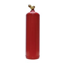 Made in USA - Oxygen/Acetylene Torch Accessories; Type: Acetylene Tank ; Gas Type: Acetylene ; Diameter (Inch): 4 ; Container Size: 10 Cu. Ft. ; CGA Inlet Connection: 200 ; Color: Red - Exact Industrial Supply
