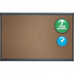Quartet - 24" High x 36" Wide Cubicle Magnetic - Cork, Includes Mounting Kit - Exact Industrial Supply