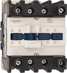 Schneider Electric - 4 Pole, 120 Coil VAC at 60 Hz, 60 Amp at 440 VAC, Nonreversible IEC Contactor - Bureau Veritas, CCC, CSA, CSA C22.2 No. 14, DNV, EN/IEC 60947-4-1, EN/IEC 60947-5-1, GL, GOST, LROS, RINA, RoHS Compliant, UL 508, UL Listed - Exact Industrial Supply