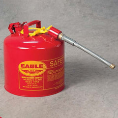 Eagle - Safety Dispensing Cans Type: Type II Safety Can Capacity: 5 Gal - Exact Industrial Supply