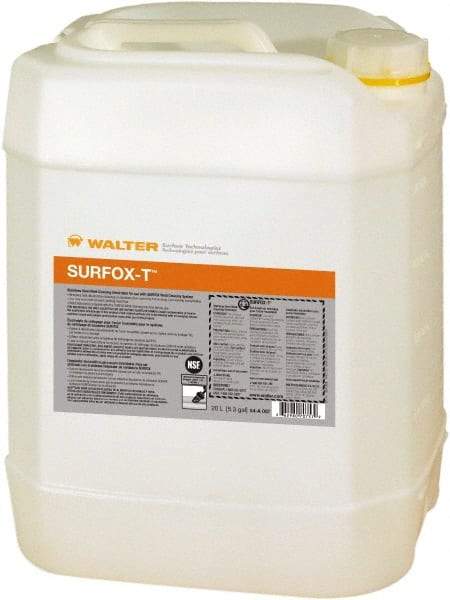 WALTER Surface Technologies - 5.3 Gallon, TIG Welder Electrolyte Solution - For Use with Surfox 104 or 204 - Exact Industrial Supply
